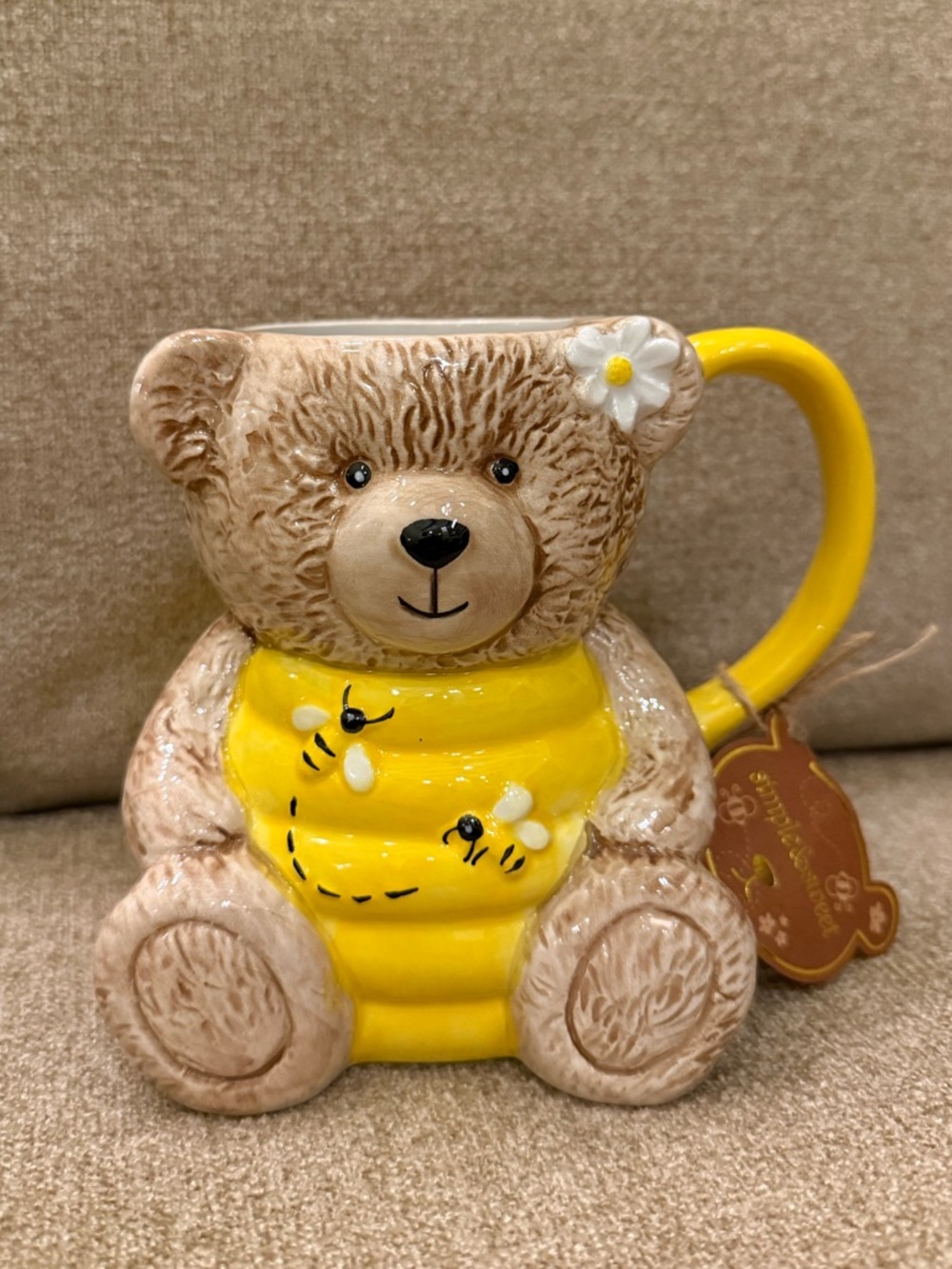 NWT Teddy Bear Bumble Bee Hive Flower Bees Spring Mug Brand New